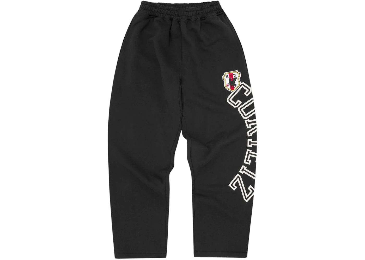 Corteiz Arch Shield Open Hem Sweatpant Black