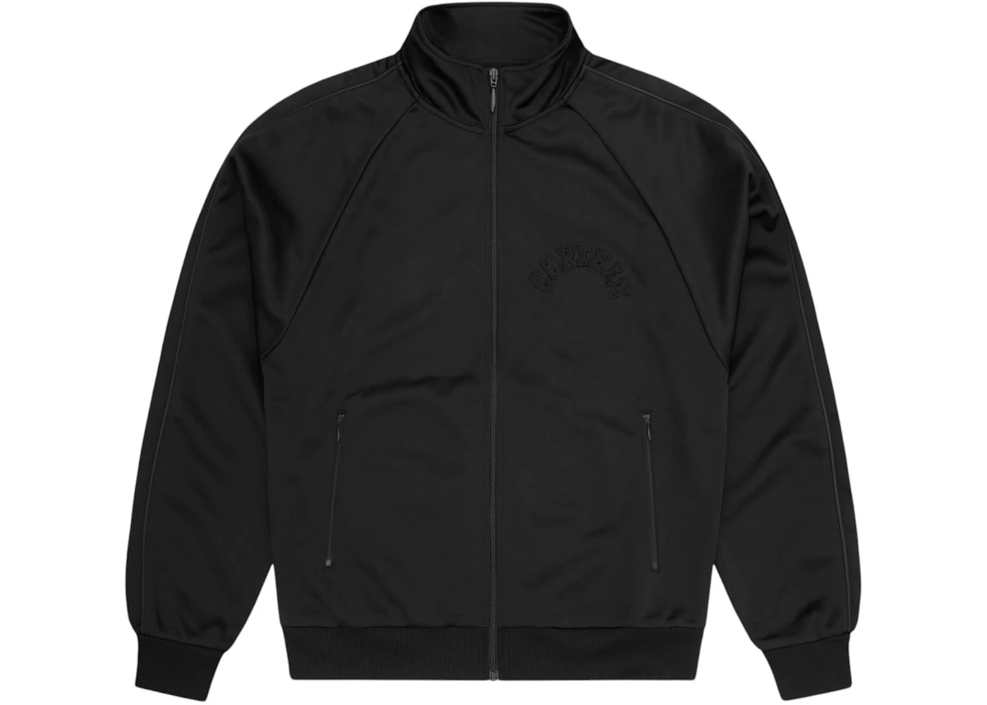 Corteiz Crest Arch Track Jacket Triple Black