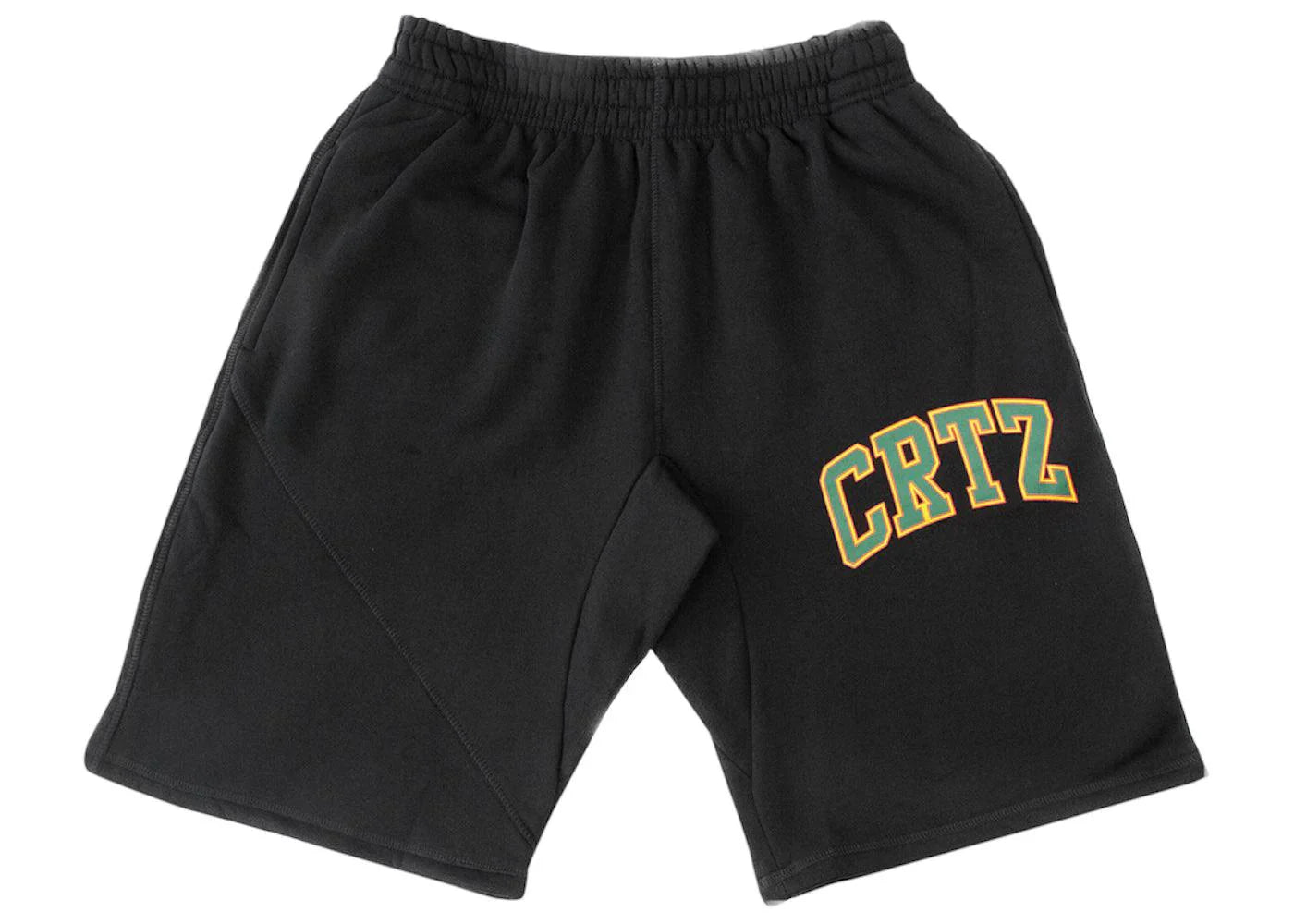 Corteiz Crtz Dropout Shorts Black/Green - Side Kicks