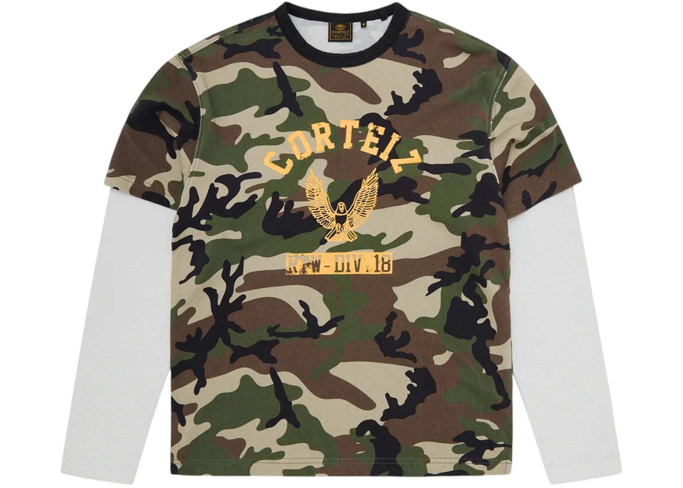 Corteiz Eagle Camo Thermal L/S Top Woodland