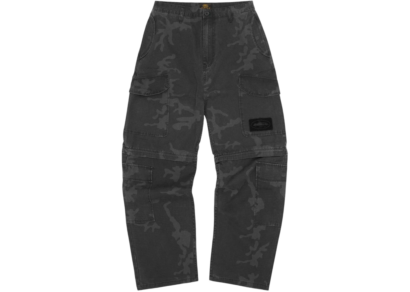 Corteiz Guerillaz Convertible Pant Black Camo