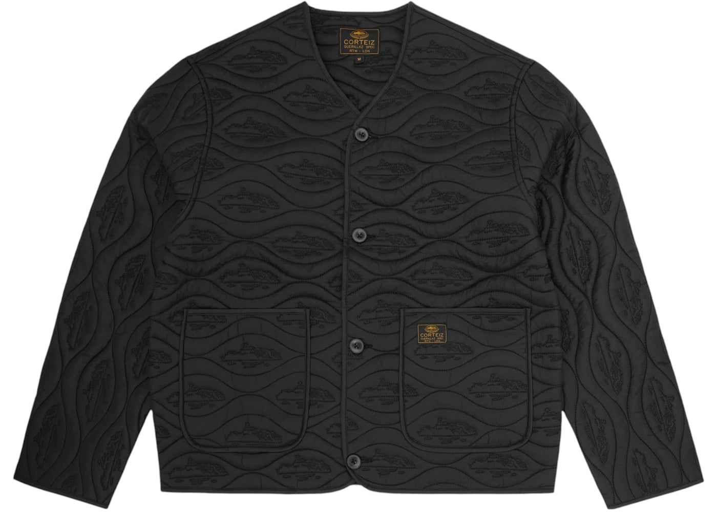 Corteiz Guerillaz Parka Liner Triple Black