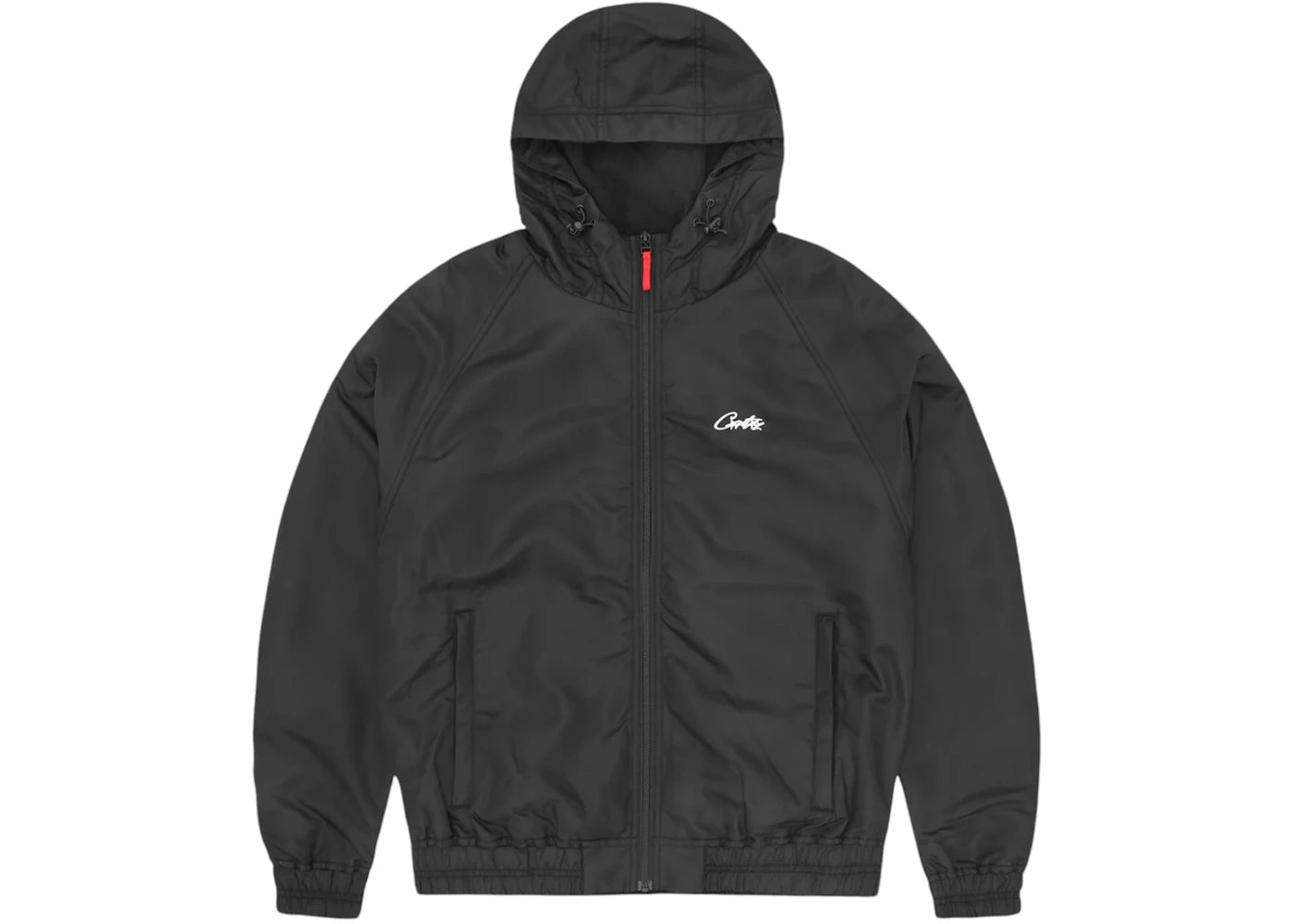 Corteiz HMP Milano Nylon Hoodie Black