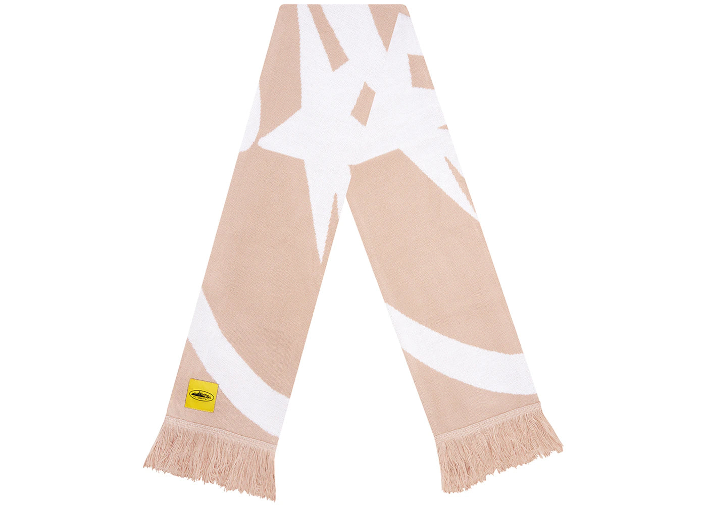 Corteiz Jacquard Knit Scarf Cream