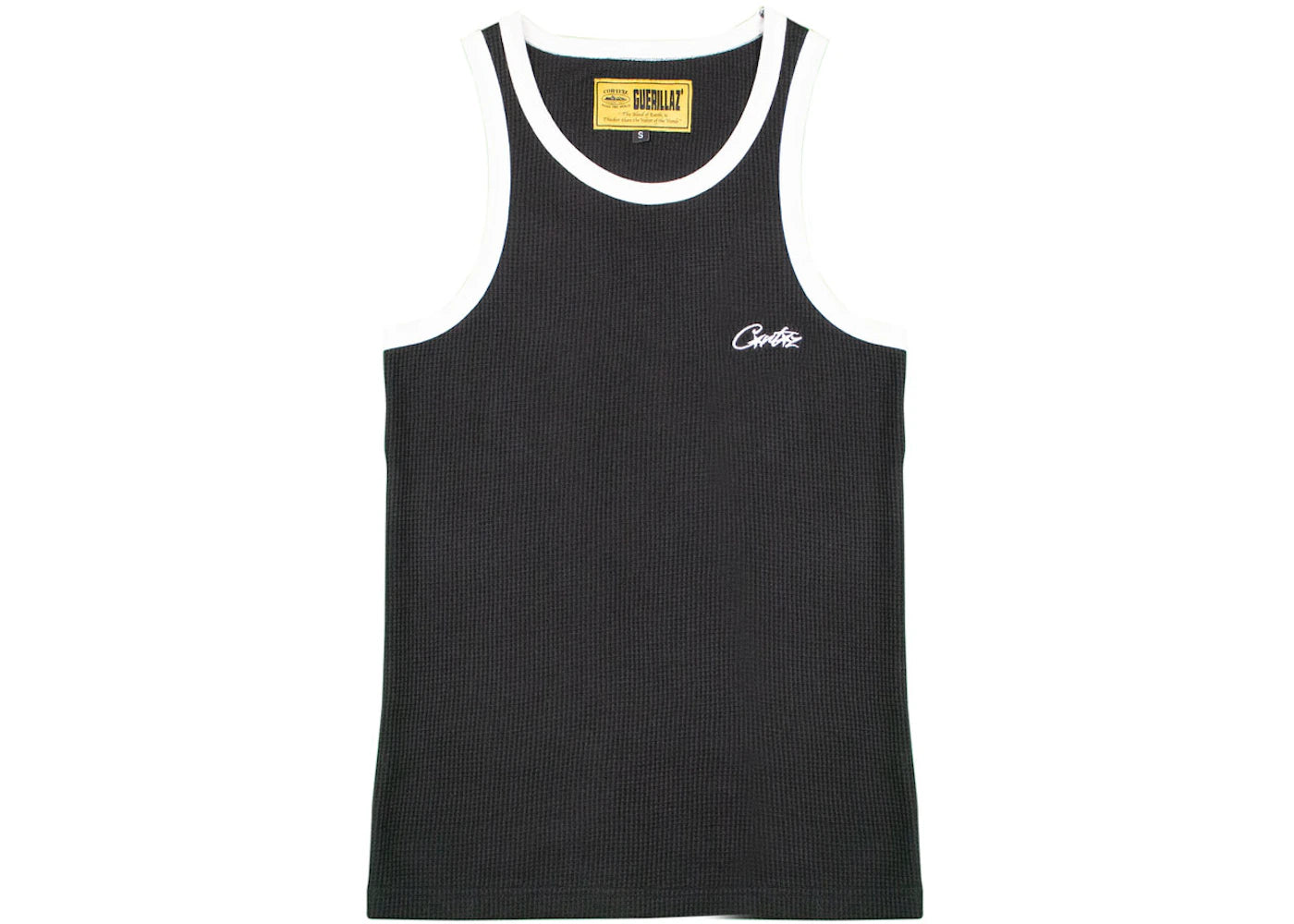 Corteiz Mens Allstarz Contrast Vest Black/White
