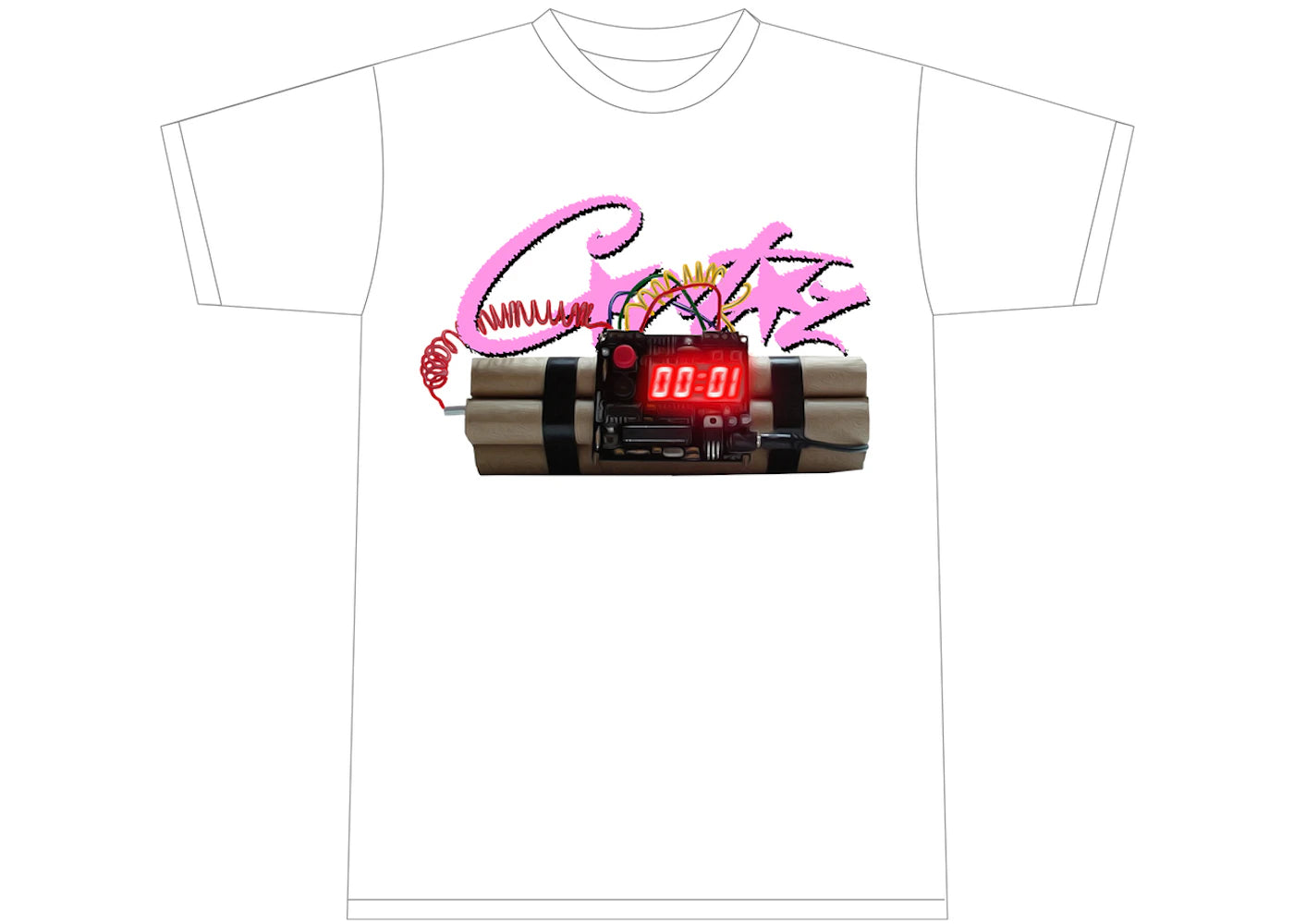 Corteiz Timebomb T-shirt White