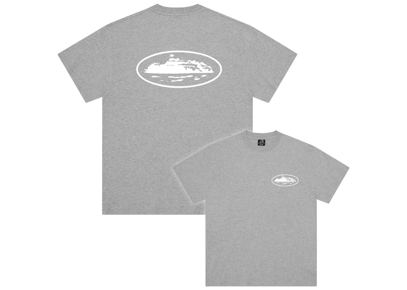 Corteiz OG Island T-shirt Heather Grey