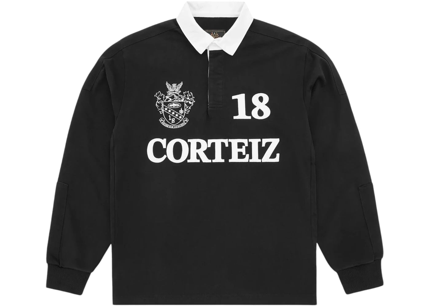 Corteiz Panelled Rugby Black