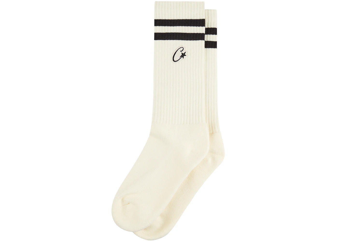 Corteiz Patch Socks White/Black