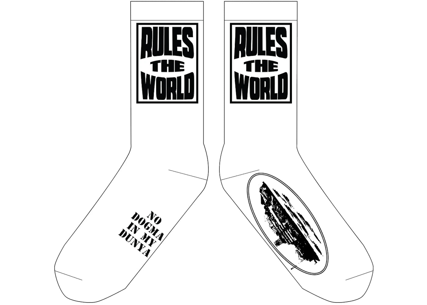 Corteiz RTW Socks White