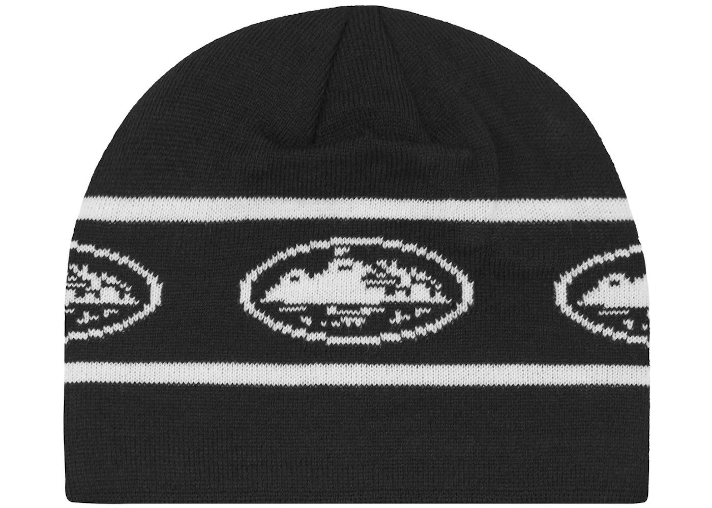 Corteiz Repeat Alcatraz Beanie Black