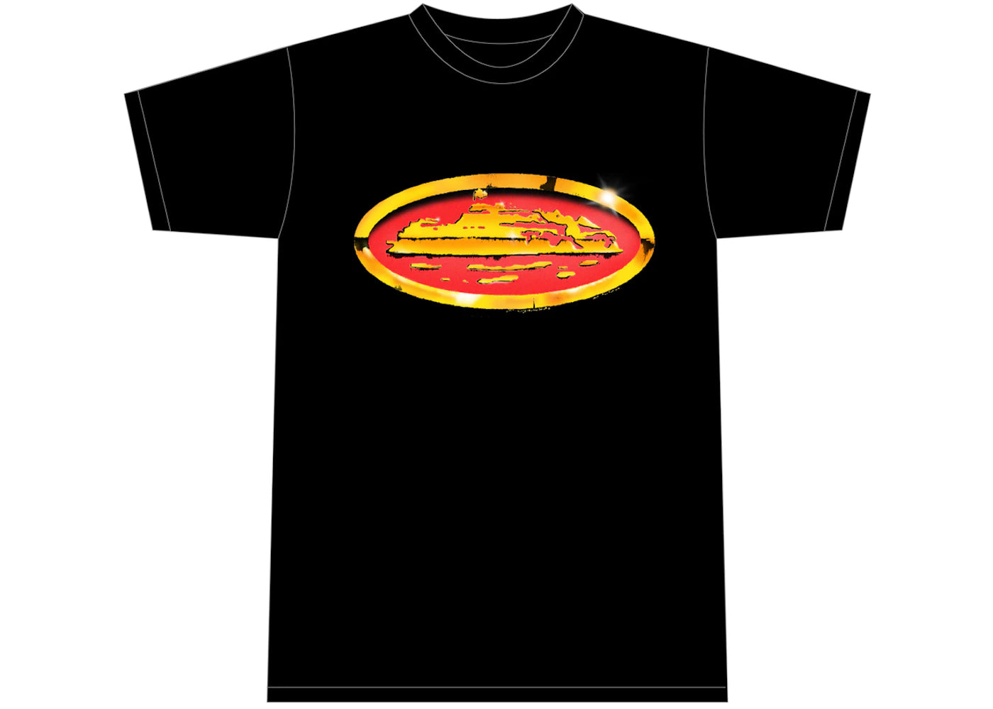 Corteiz Shiny Alcatraz T-shirt Black