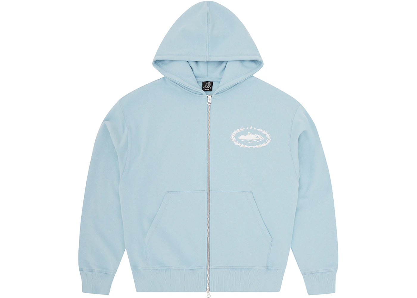 Corteiz Superior Royale Zip Hoodie Baby Blue