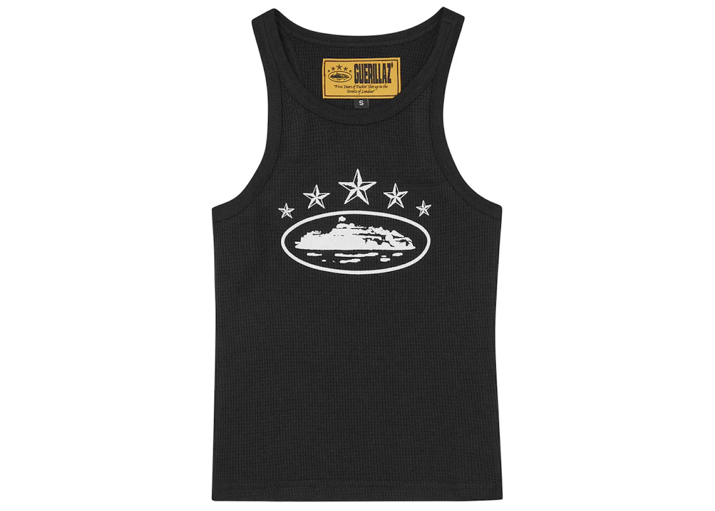 Corteiz Women's 5 Starz Alcatraz Tank Top Black