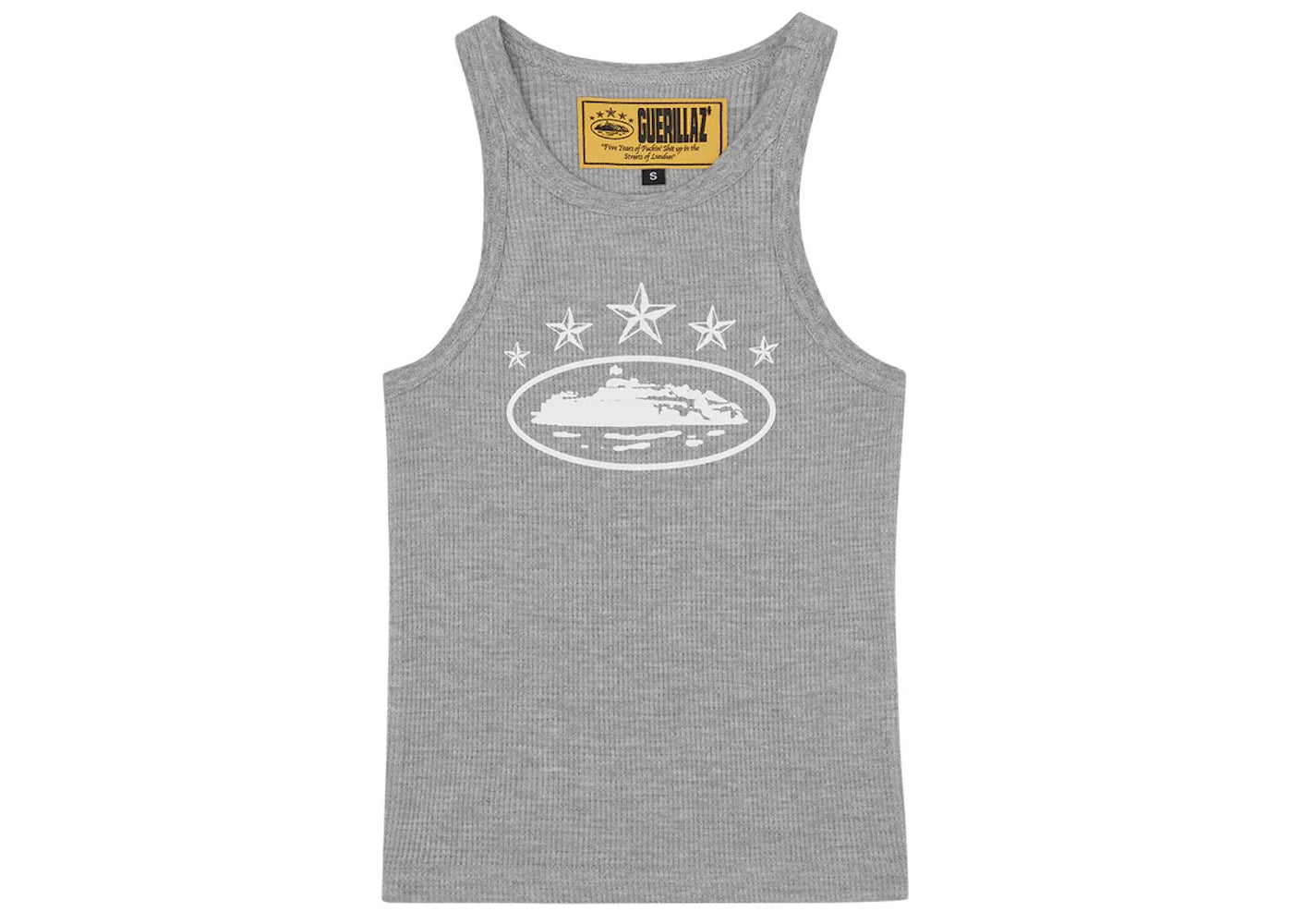 Corteiz Women's 5 Starz Alcatraz Tank Top Grey