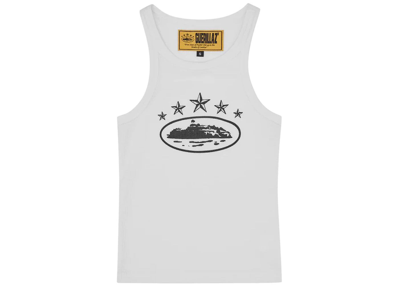 Corteiz Women's 5 Starz Alcatraz Tank Top White