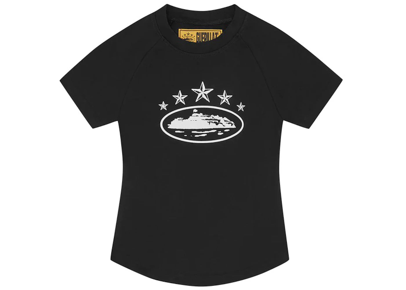 Corteiz Women's 5 Starz Baby Top Black