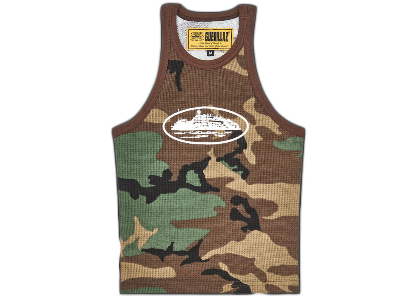 Corteiz Womens Alcatraz Tank Top Woodland Camo