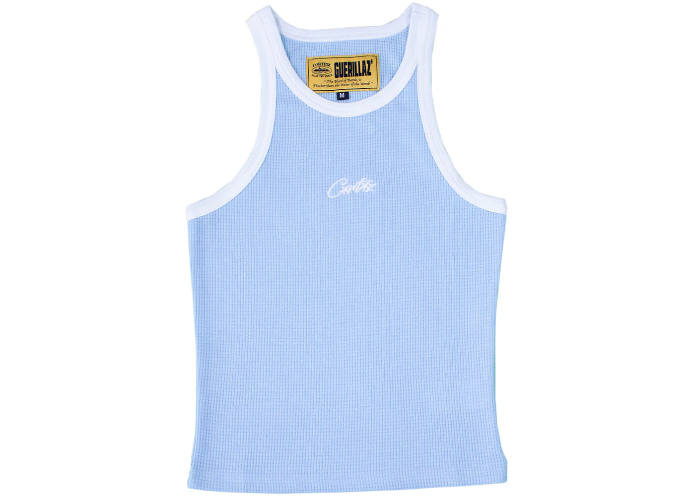 Corteiz Womens Allstarz Contrast Tank Top Baby Blue