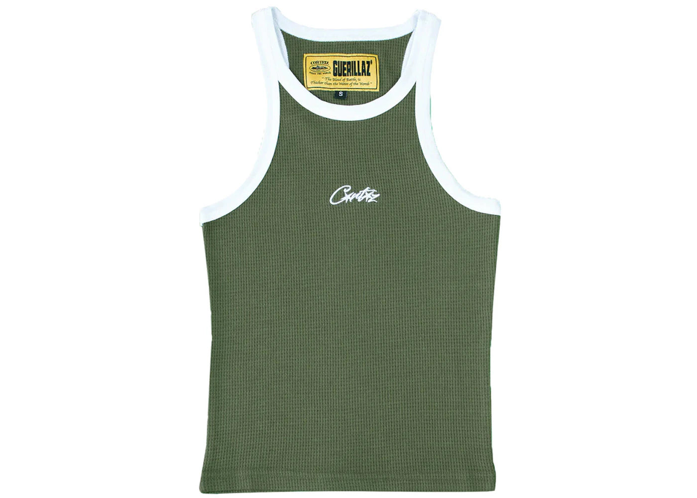 Corteiz Women's Allstarz Contrast Tank Top Khaki