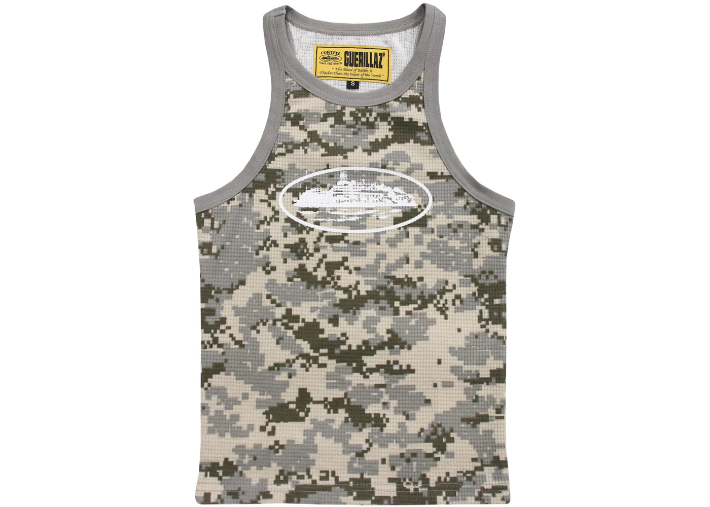 Corteiz Womens Guerillaz Tank Top Digi Camo