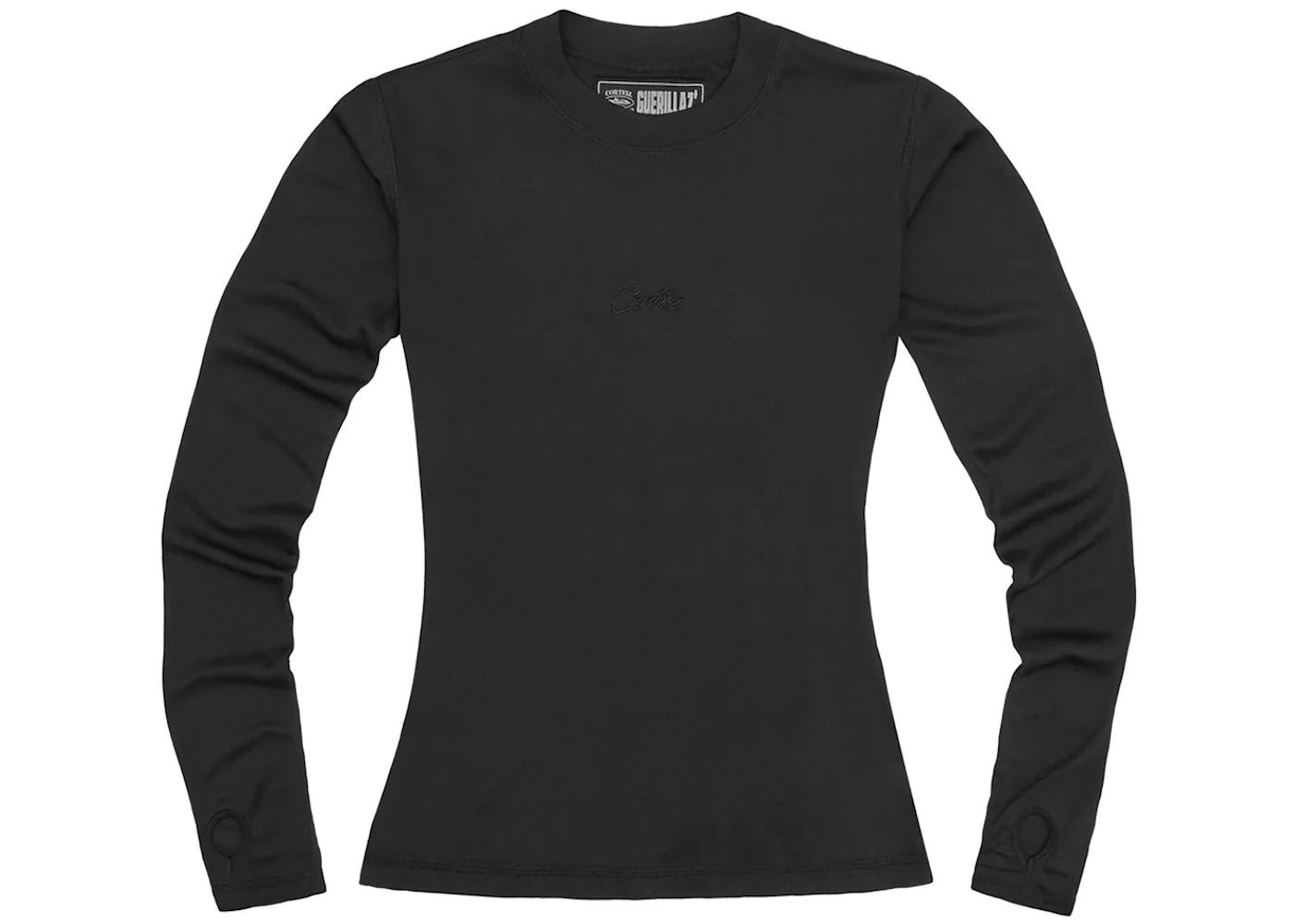 Corteiz Women's Mesh Longsleeve Triple Black