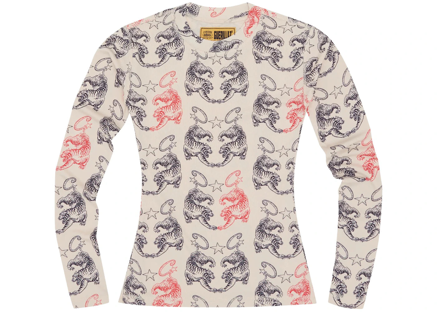 Corteiz Women's Tiger Mesh Longsleeve Cream