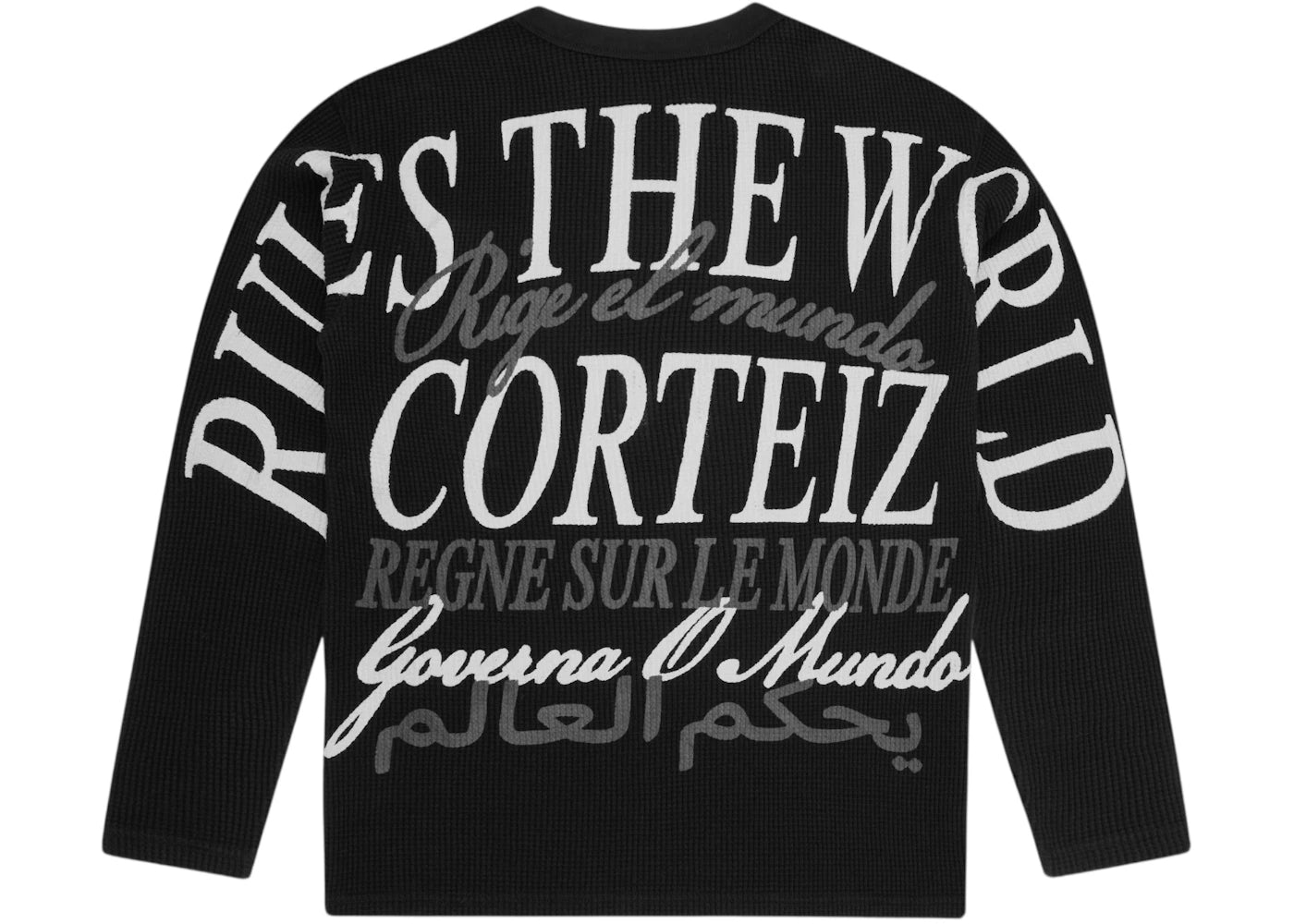 Corteiz Worldwide Waffle Thermal Black