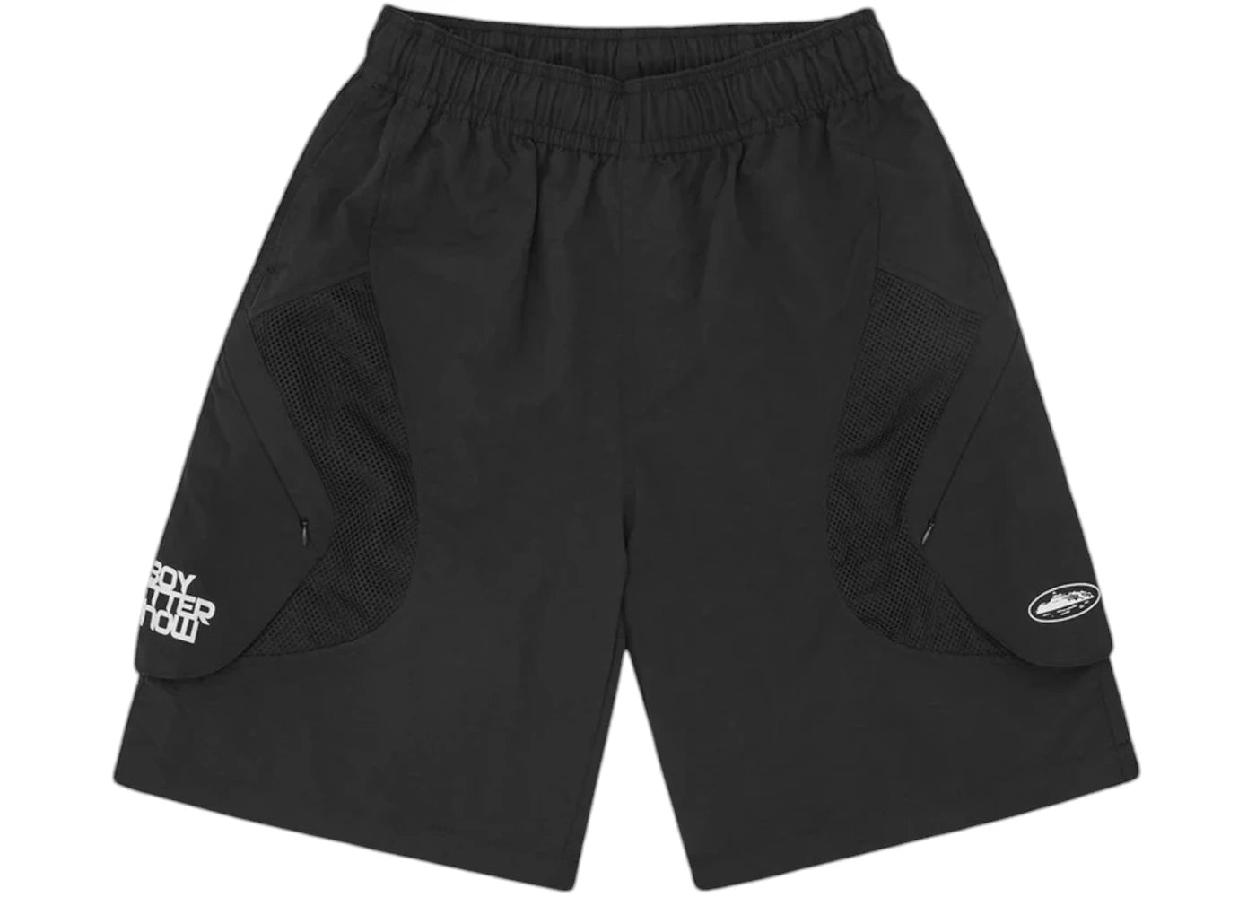 Corteiz x BBK Nylon Panel Short Black