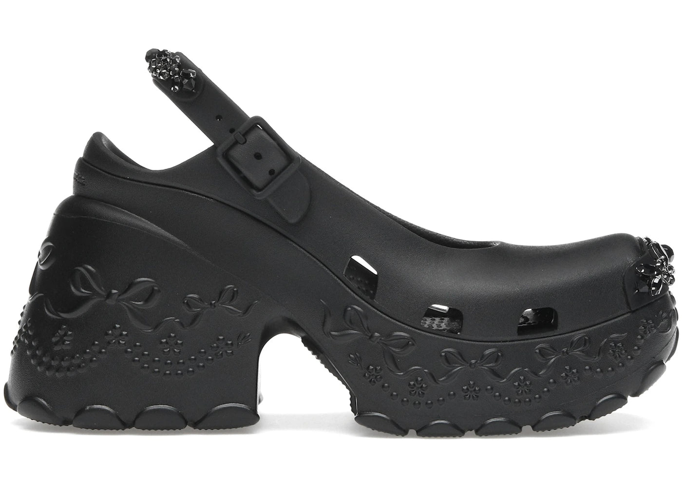 Crocs Ballerina Platform Clog Simone Rocha Black (Women's)