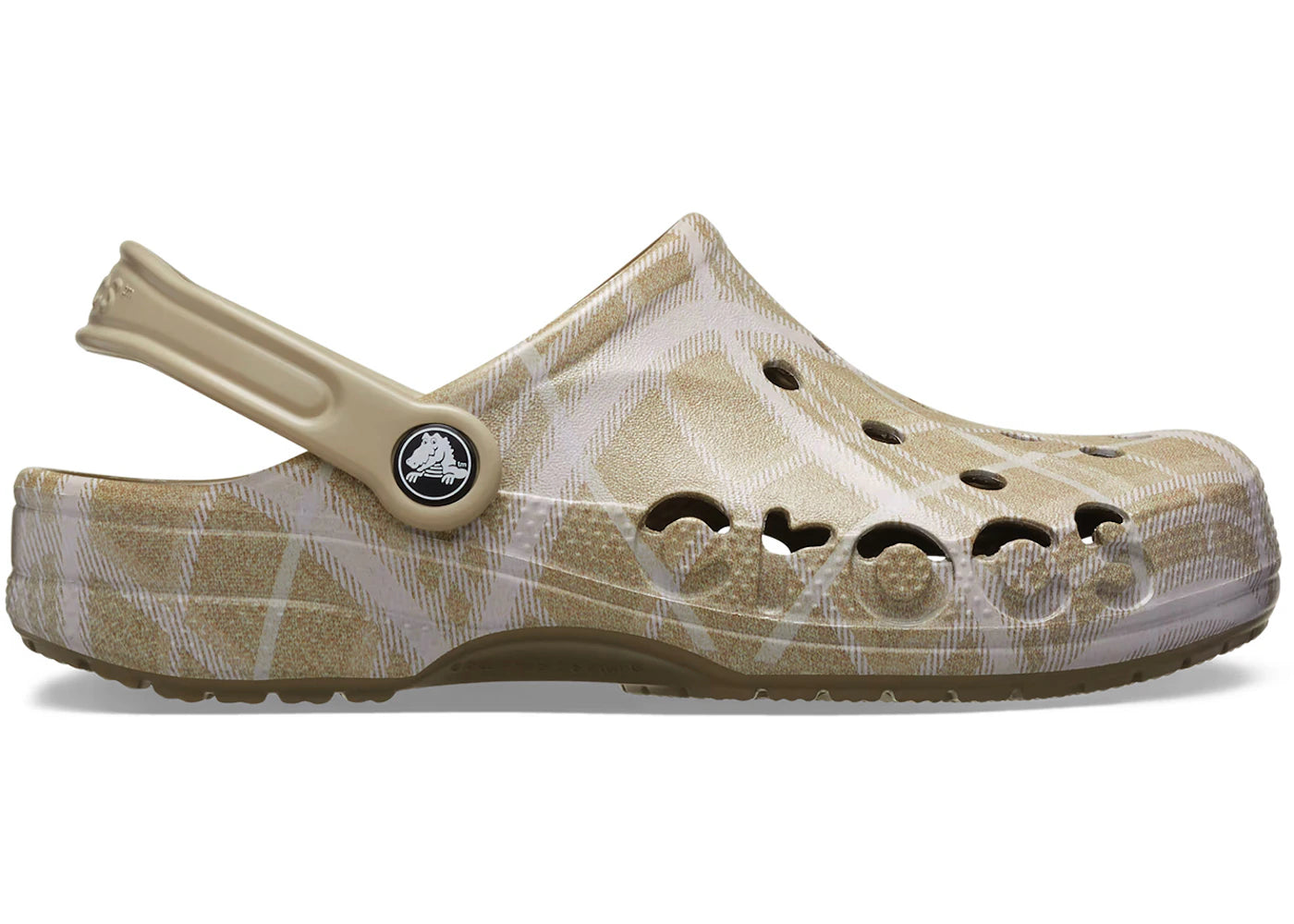 Crocs Baya Clog Holiday Plaid Cobblestone