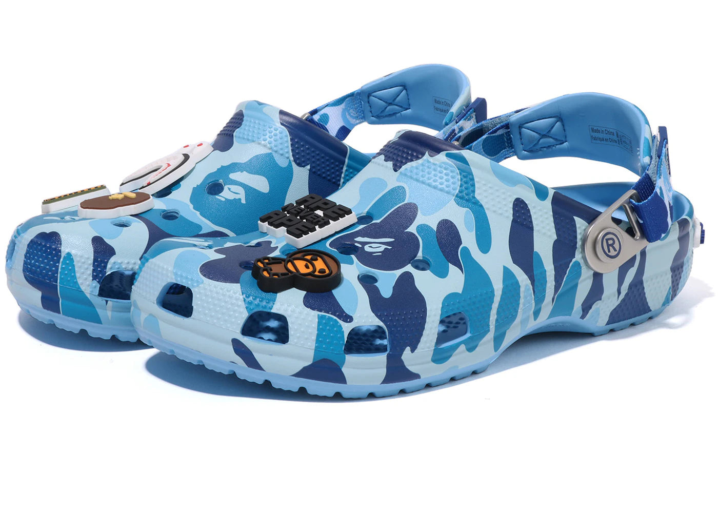 Crocs Classic Clog A Bathing Ape ABC Camo Blue