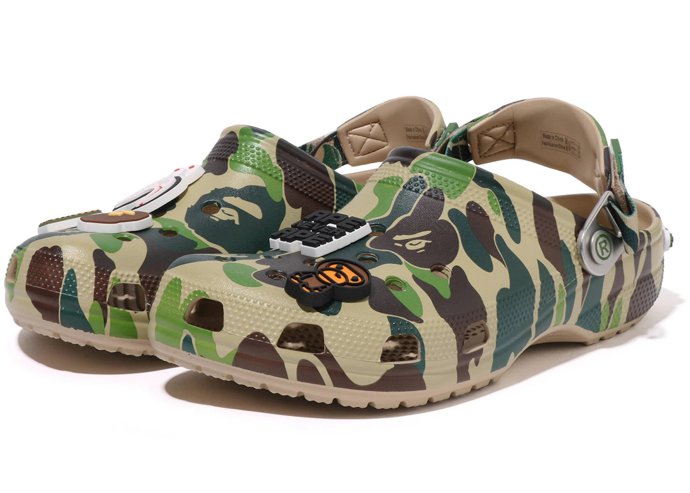 Crocs Classic Clog A Bathing Ape ABC Camo Green