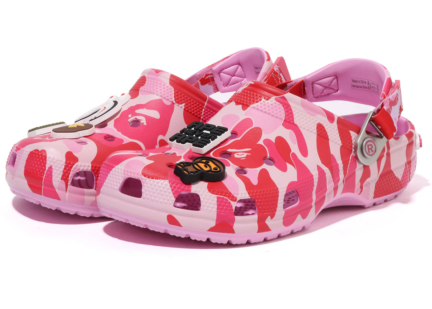 Crocs Classic Clog A Bathing Ape ABC Camo Pink