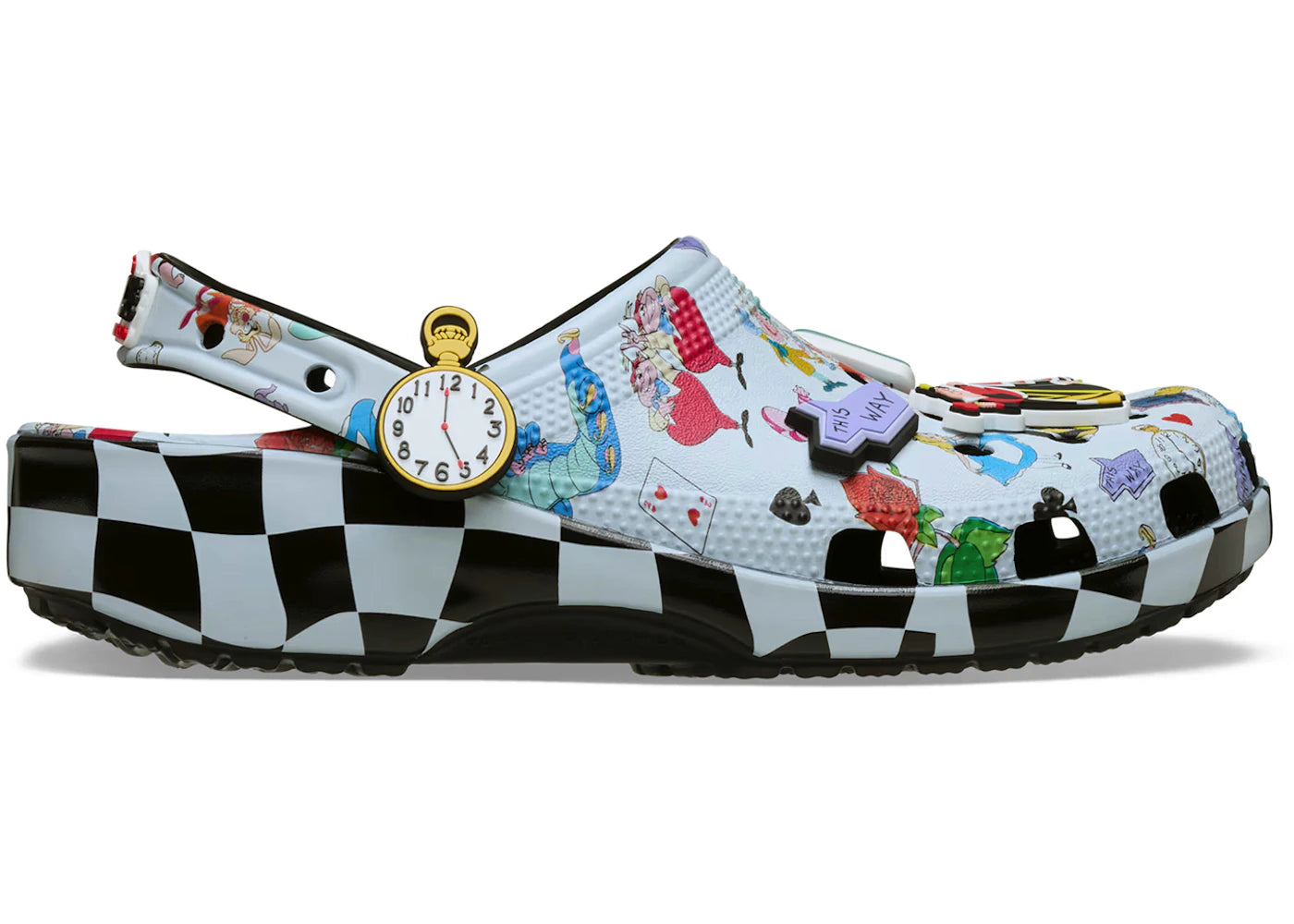 Crocs Classic Clog Disney Alice in Wonderland Print
