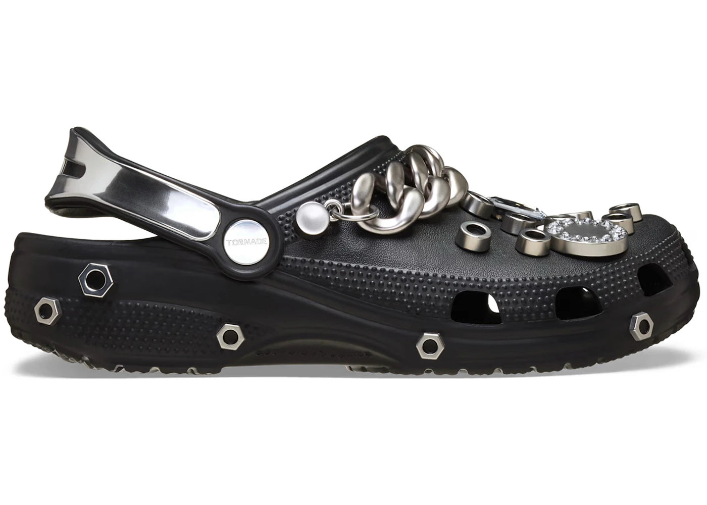 Crocs Classic Clog Louane Black Metallic Silver