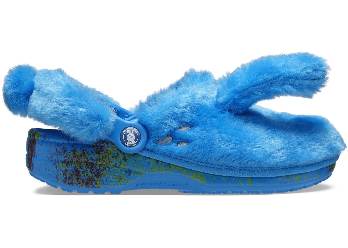 Crocs Classic Clog Melting Sadness Plush Bunny Blue