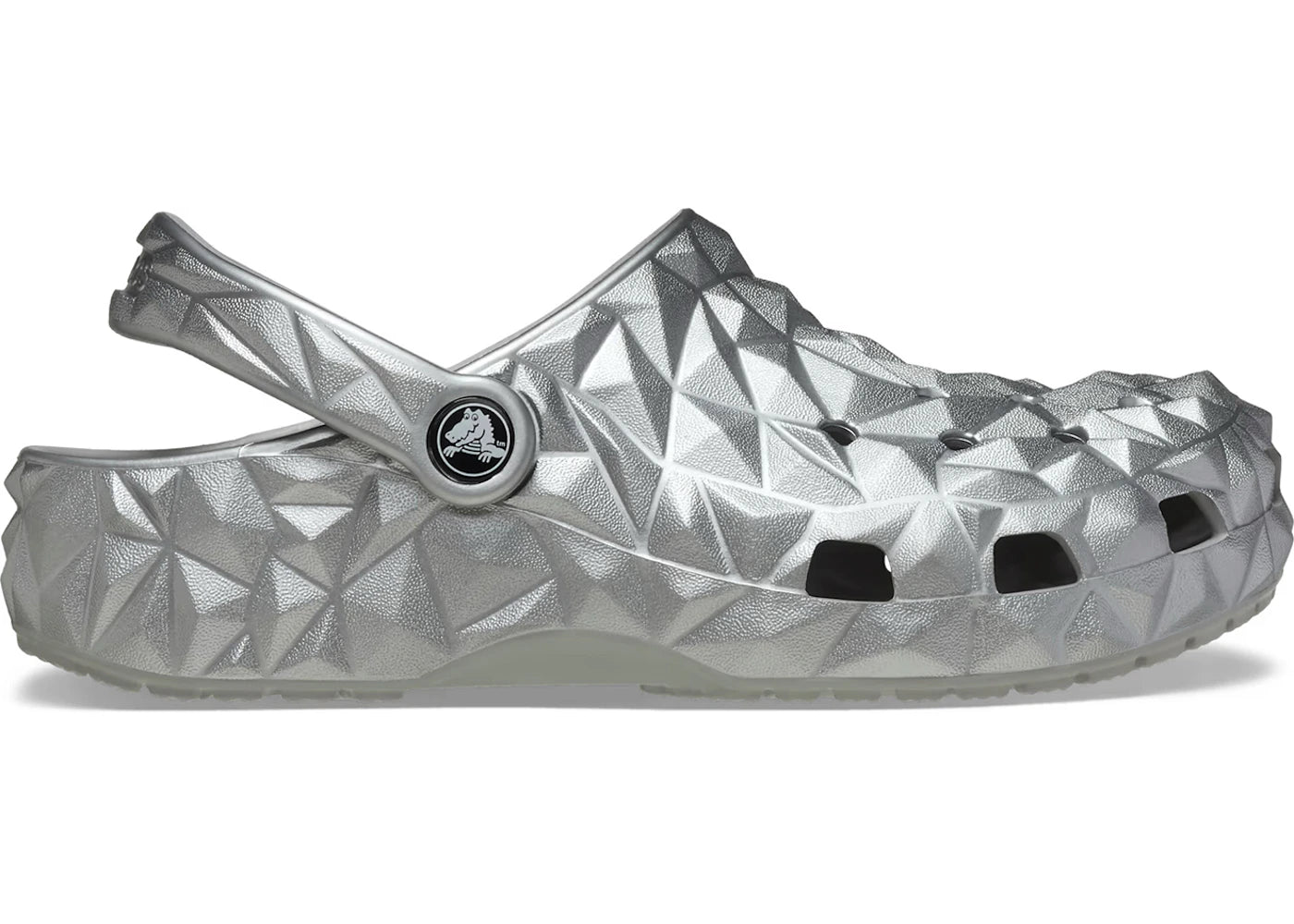Crocs Classic Geometric Clog Metallic Silver
