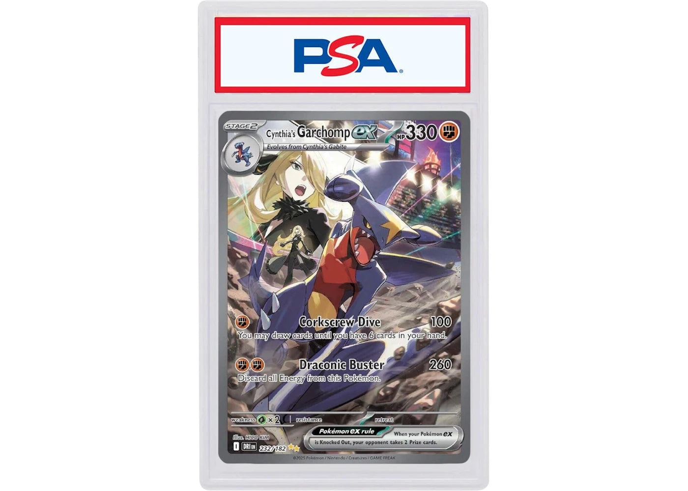 Cynthia's Garchomp ex 2025 Pokémon Scarlet & Violet Destined Rivals Special Illustration Rare #232 (PSA or BGS Graded)