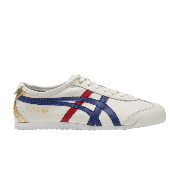 Onitsuka Tiger Mexico 66 White Blue Red Metallic Gold