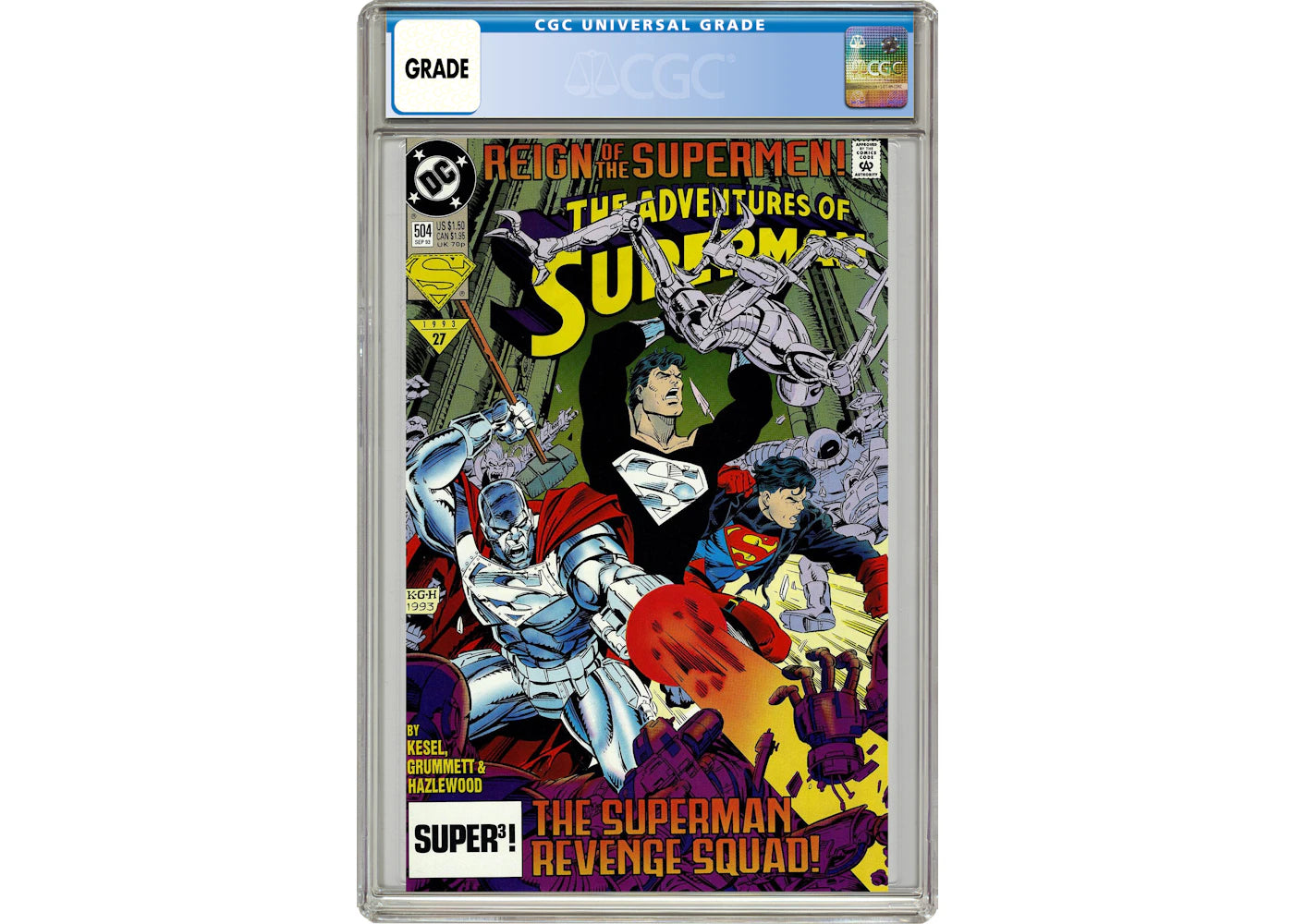 DC Adventures of Superman (1987) #504 Comic Book CGC Graded