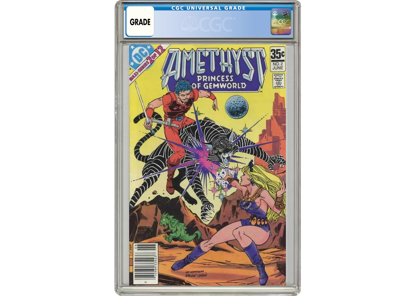 DC Amethyst Princess of Gemworld (1983 DC 1st Series) #2 Comic Book CGC Graded