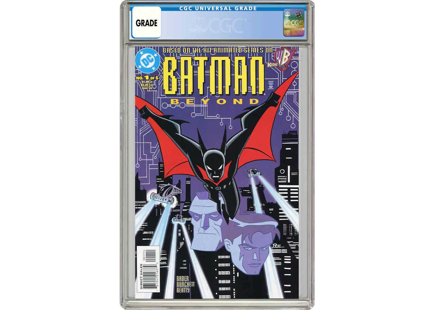 DC Batman Beyond (1999 1st Series) #1 Comic Book CGC Graded
