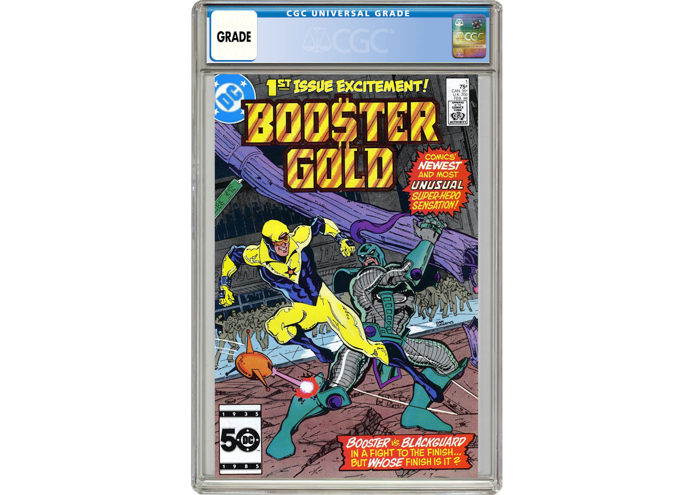 DC Booster Gold (1986 DC 1st Series) #1 Comic Book CGC Graded