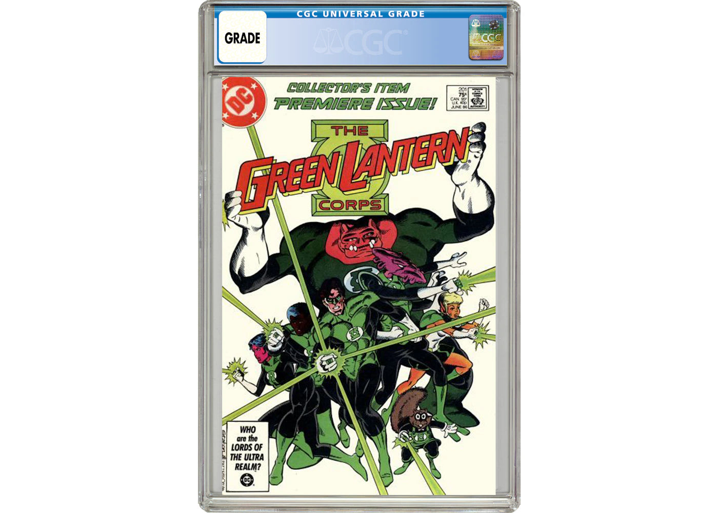DC Green Lantern (1960 2nd Series DC) #201 Comic Book CGC Graded