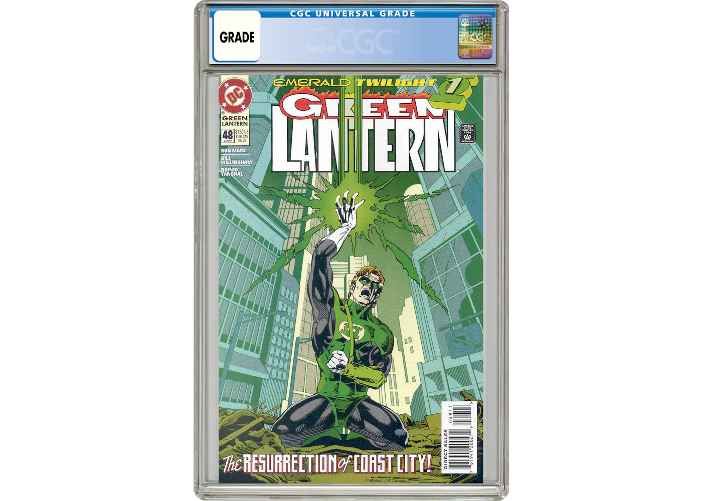 DC Green Lantern #48 (1st App. of Kyle Rayner) Comic Book CGC Graded