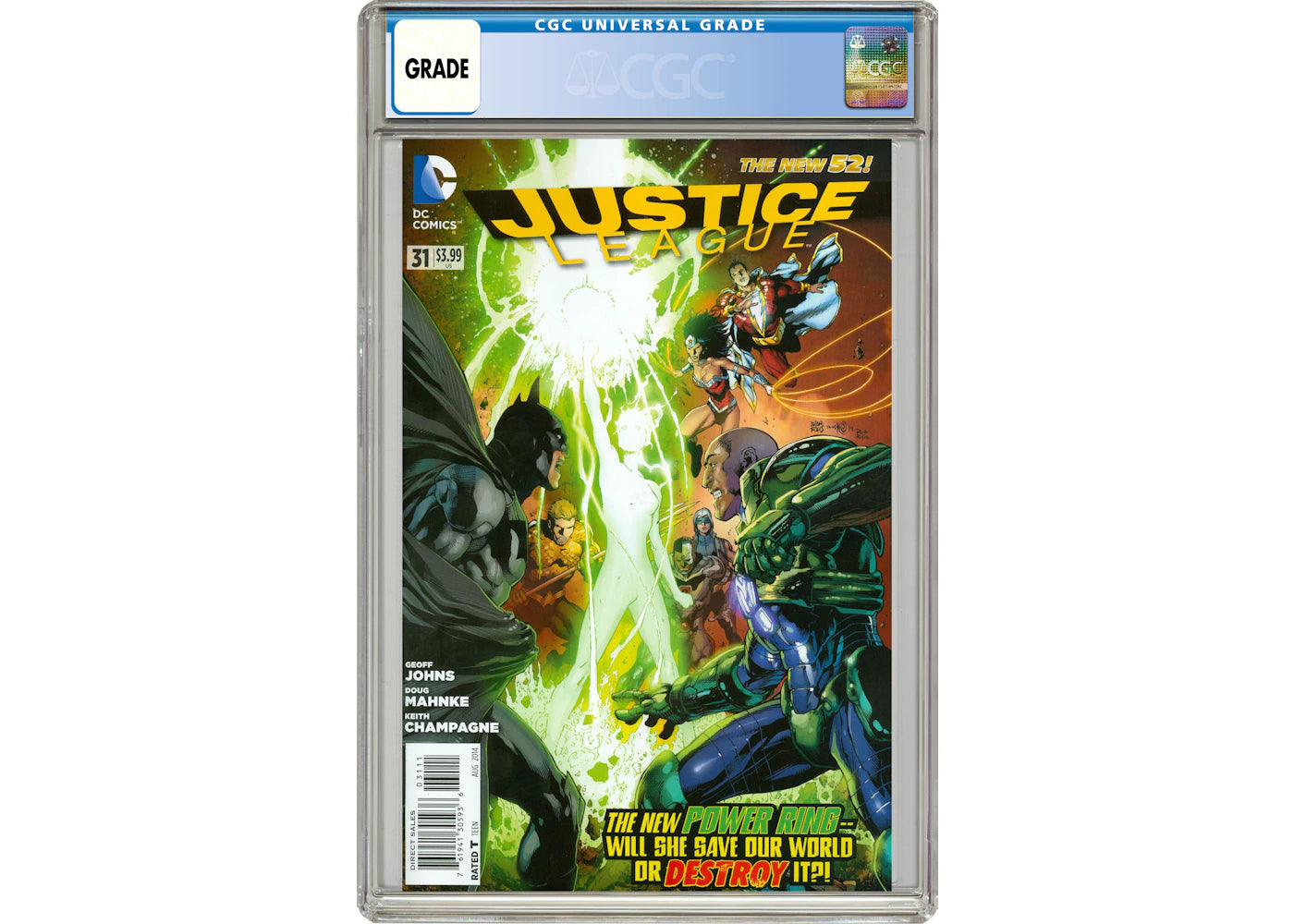 DC Justice League (2011) #31A Comic Book CGC Graded
