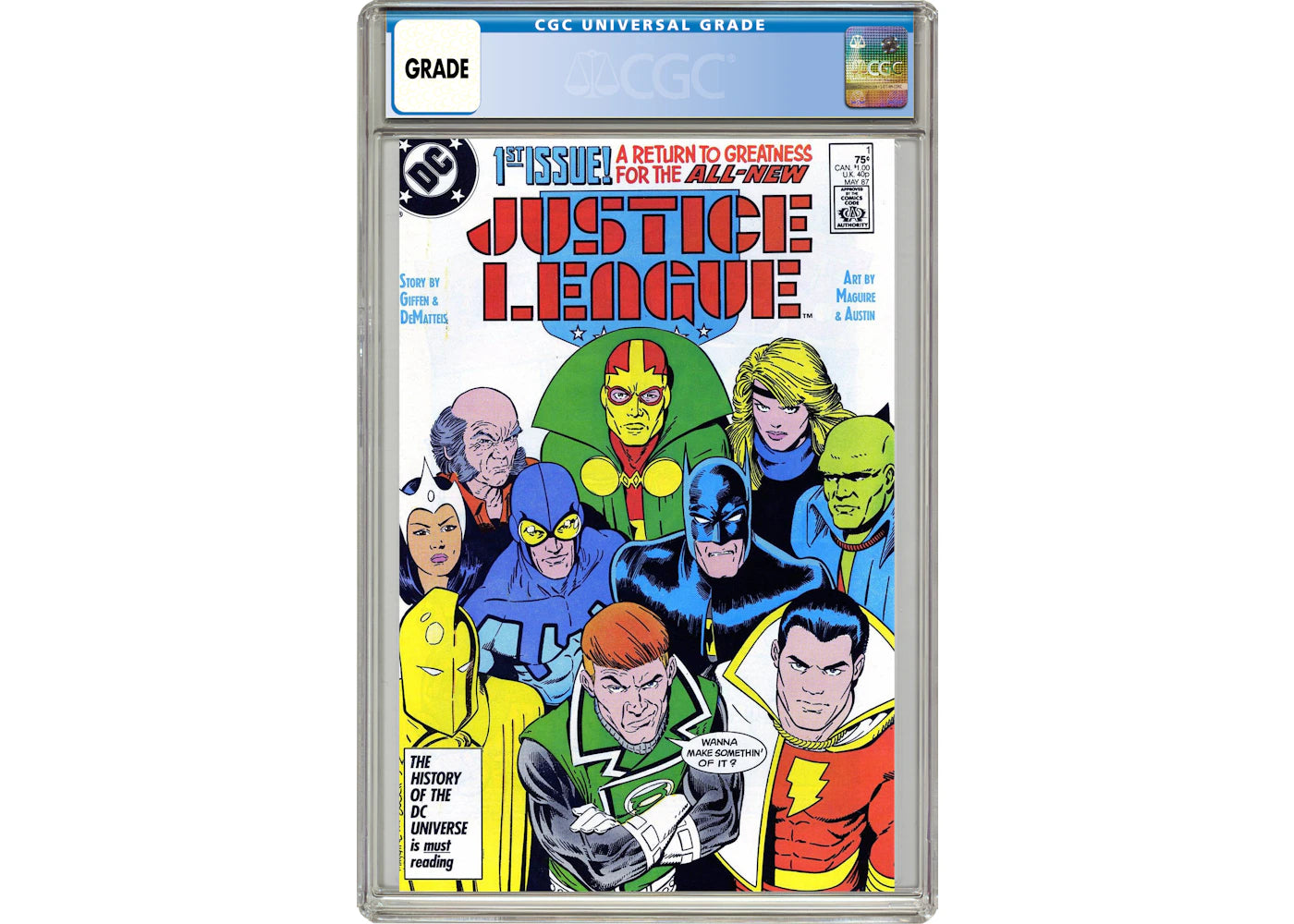 DC Justice League America (1987) #1 Comic Book CGC Graded