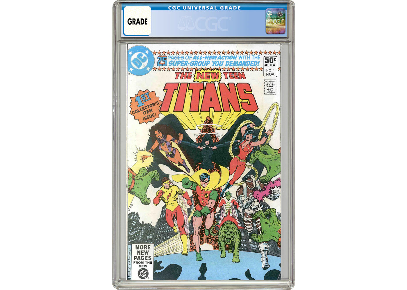 DC New Teen Titans (1980) (Tales of ...) #1 Comic Book CGC Graded