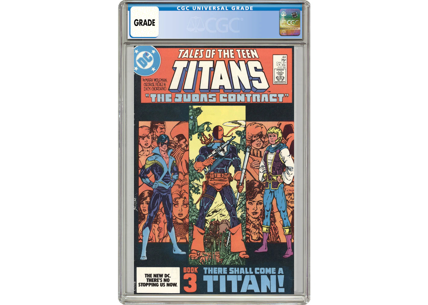 DC New Teen Titans #44 (Nightwing Key Issue) Comic Book CGC Graded